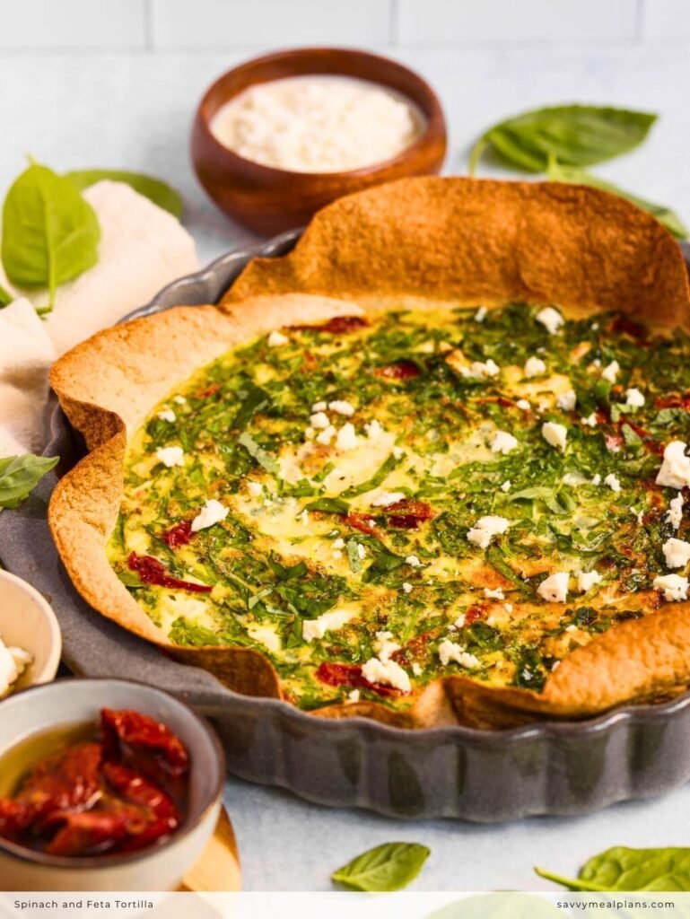 Spinach and Feta Tortilla