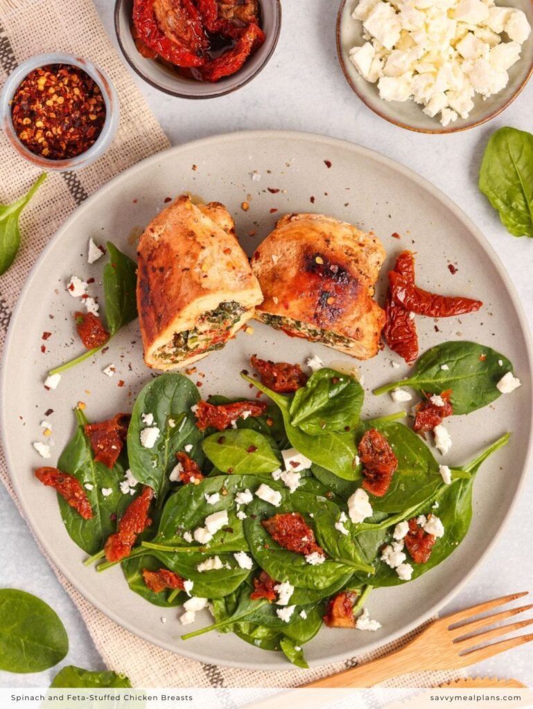 Spinach and Feta-Stuffed Chicken Breasts