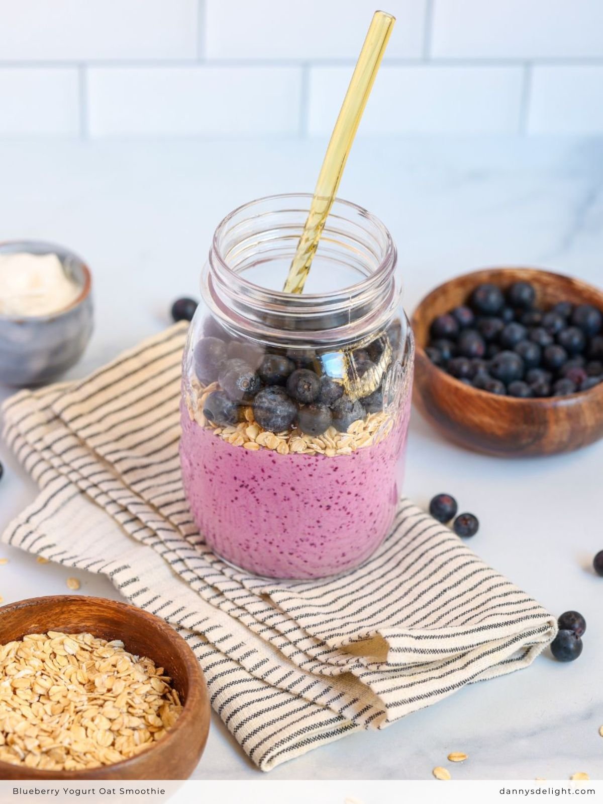 Image for Blueberry Yogurt Oat Smoothie