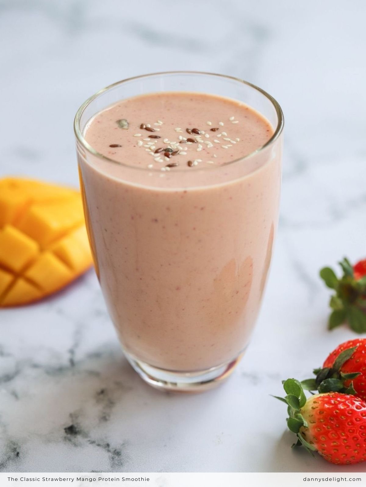 Image for The Classic Strawberry Mango Protein Smoothie: Summer in a Glass, All Year Round