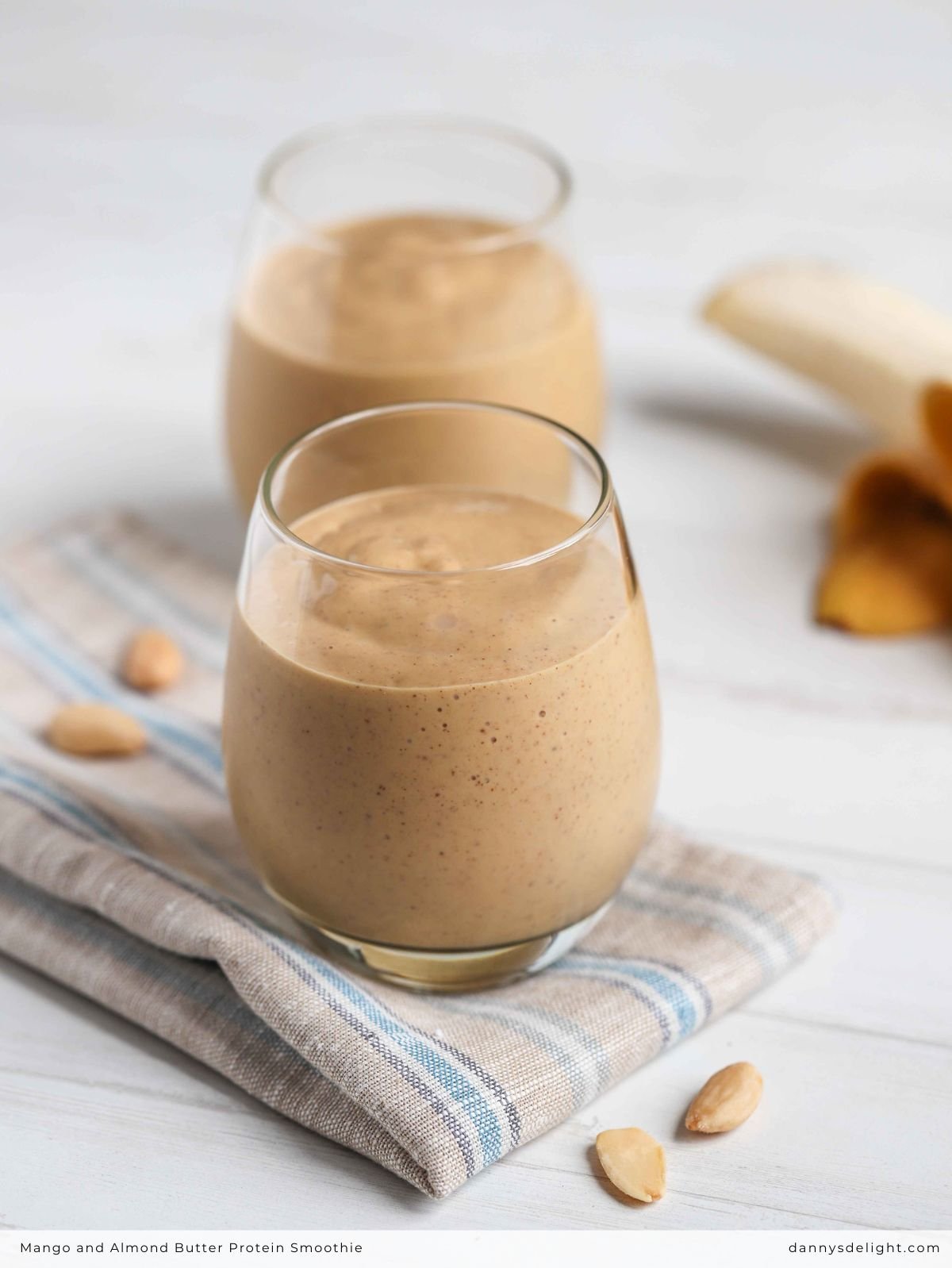 Image for Mango and Almond Butter Pre Workout Protein Smoothie