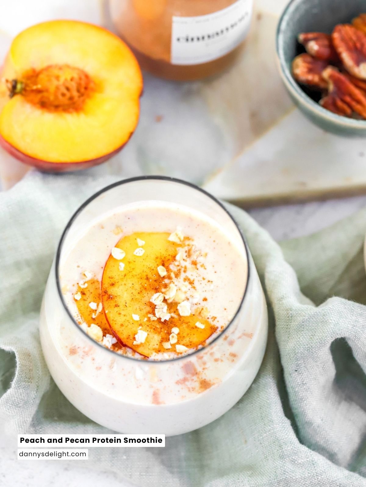 Image for Peach and Pecan Protein Smoothie