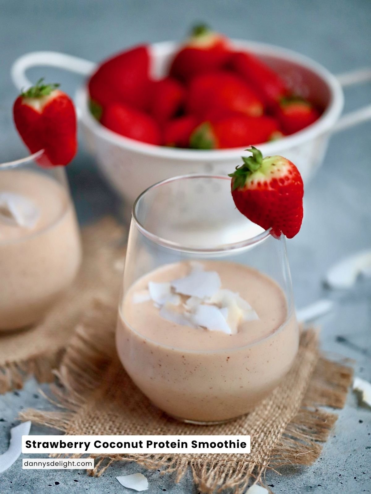 Image for Strawberry Coconut Protein Smoothie