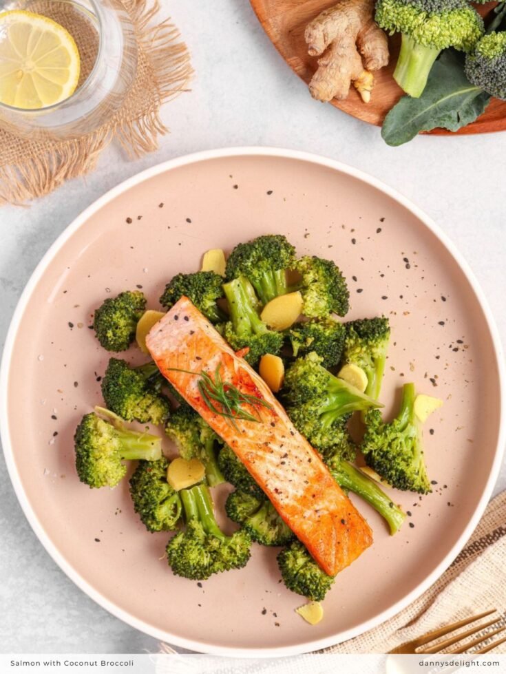 Image for Salmon with Coconut Broccoli