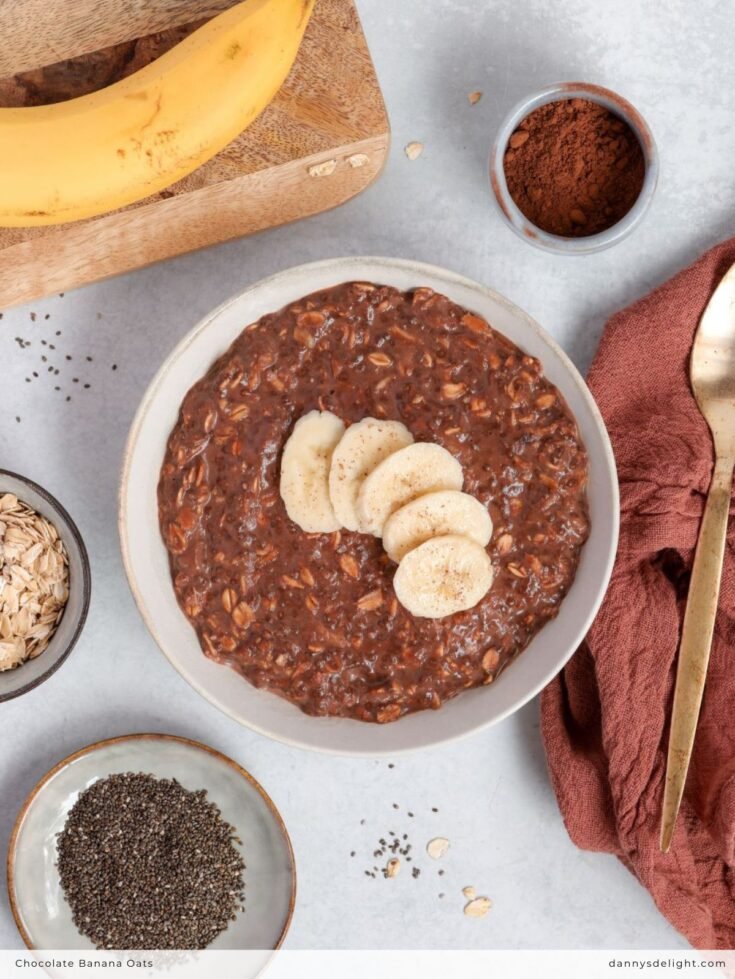 Image for High-Protein Chocolate Banana Oats